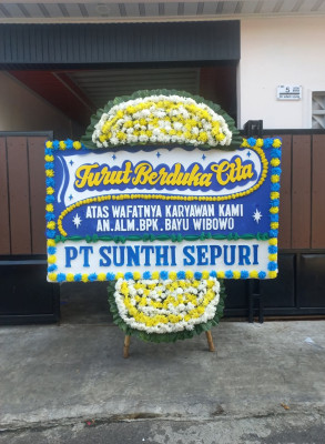 Papan Bunga Duka di Singajaya